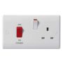 BG Electrical 871 45A DP Cooker Control Unit Socket White
