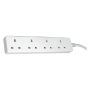 BG Electrical BFG2 4 Gang 13A Extension Lead 2M White
