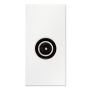 BG Electrical Euro EMTVMW IEC Male Screened Outlet White