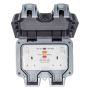 BG Storm Outdoor Socket 2 Gang with RCD IP66 WP22ARCD