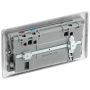 BG Nexus Brushed Steel NBS22UAC45G 13A USB Double Socket