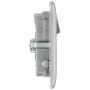 BG Nexus Brushed Steel NBS22UAC45G 13A USB Double Socket