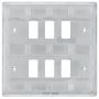 BG Nexus 6 Gang Grid Module Front Plate RNBS6 Brushed Steel