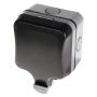BG Storm Outdoor Socket Unswitched 1 Gang 13A IP66 WP23