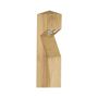 Collingwood Bollard Light Three LED 3000K Iroko Wood IP65