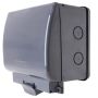 Click AquIP 2 Gang 13A DP IP66 Switched Socket Unit OA036AG