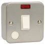 Click Essentials Metal Clad 20A Switched Flex Outlet with Neon CL023 