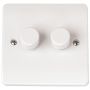 Click Mode 2 Gang 2 Way 100W LED Dimmer Switch