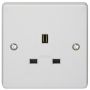 Crabtree Capital 7255 Unswitched Socket 1x 13A White #