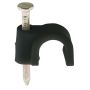 Round Cable Clips 5-7mm Black Pack of 100