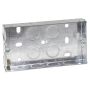 Flush Metal Box 2 Gang 25mm for a Double Plate