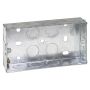 Flush Metal Box 2 Gang 35mm