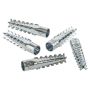Fire Rated M6 Metal Wall Plug 18th Edition Stainless Steel Box of 100