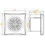 Envirovent Silent 100 Bathroom Fan with PIR Sensor SIL100PIR