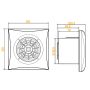 Envirovent Silent 100 12V Shower Fan with Timer SIL100T12V