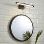 Forum Chai LED Bathroom Mirror Light Warm White Black