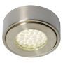Culina Laghetto Round Under Cabinet LED Light 130lm 1.5W 3000K Nickel
