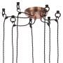 Inlight Spider Pendant E27 7 Light Antique Copper