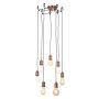 Inlight Spider Pendant E27 7 Light Antique Copper