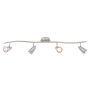 Inlight Quad Bar GU10 Indoor Spotlight Satin Nickel Chrome Steel