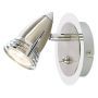 Inlight Single Wall GU10 Spotlight Satin Nickel Chrome Steel