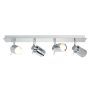 Spa Scorpius 35W Bathroom Four Spotlight Ceiling Bar GU10 Chrome Glass