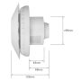 Greenwood CV2.1 Unity Any Room dMEV Extractor Fan Humidistat Timer .