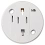 Hager Klik S64AX Ceiling 6A 4 Pin Socket Round