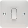 Hager Sollysta 1 Gang 1 Way Wall Switch 10AX White WMPS11