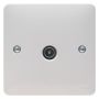 Hager Sollysta TV Aerial Socket Male Single White WMTVM