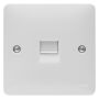 Hager Sollysta Telephone Extension Socket White WMBTS