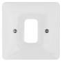 Hager Sollysta Grid Front Plate 1 Gang White WMGP1