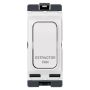 Hager Sollysta Grid Switch 20A 1W DP Engraved Extractor Fan WMGSDP2/EF
