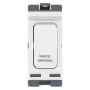 Hager Sollysta Grid Switch 20A 1W DP Engraved Waste Disposal WMGSDP2/WD