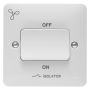Hager Sollysta 3 Pole Fan Isolator Switch White WMPS3PIF