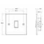 Hamilton Hartland Intermediate Switch Satin Steel White