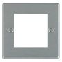 Hamilton Hartland 2 Module EuroFix Faceplate Satin Steel
