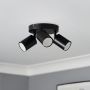 Forum Lighting Joshua Spotlight 3 Lamp GU10 7W Black IP44