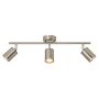 Forum Lighting Joshua Spotlight 3 Lamp Plate Mount GU10 7W Nickel IP44