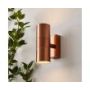 Forum Zink Leto Wall Light GU10 Up and Down Copper Steel