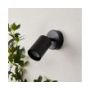 Forum Zink Leto Wall Light GU10 Adjustable Spotlight Black