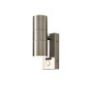 Forum Zink Leto GU10 Spotlight PIR Up and Down Wall Light Steel