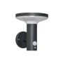 Forum Lighting Clara Solar Wall Light LED 4.4W PIR Black IP44