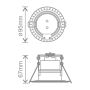 Kosnic Mauna Downlight GU10 Fire Can IP65