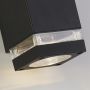 Searchlight Houston Outdoor Wall Light 2 Lamps GU10 Black IP44