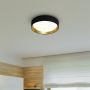 Searchlight Gianna LED Ceiling Light Warm White Black Lampshade
