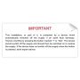 RCD Test Sticker 130 x 60mm Label Pack 10