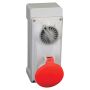 Lewden 32A 5 Pin 415V Interlocked Switched Socket Red IP67