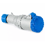 Lewden Multimax 32A 3 Pin 240V Connector Blue IP67