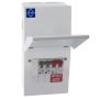 Lewden 3 Way Garage Unit with Main Switch 6A 16A MCBs PRO-RGARAGE-MS